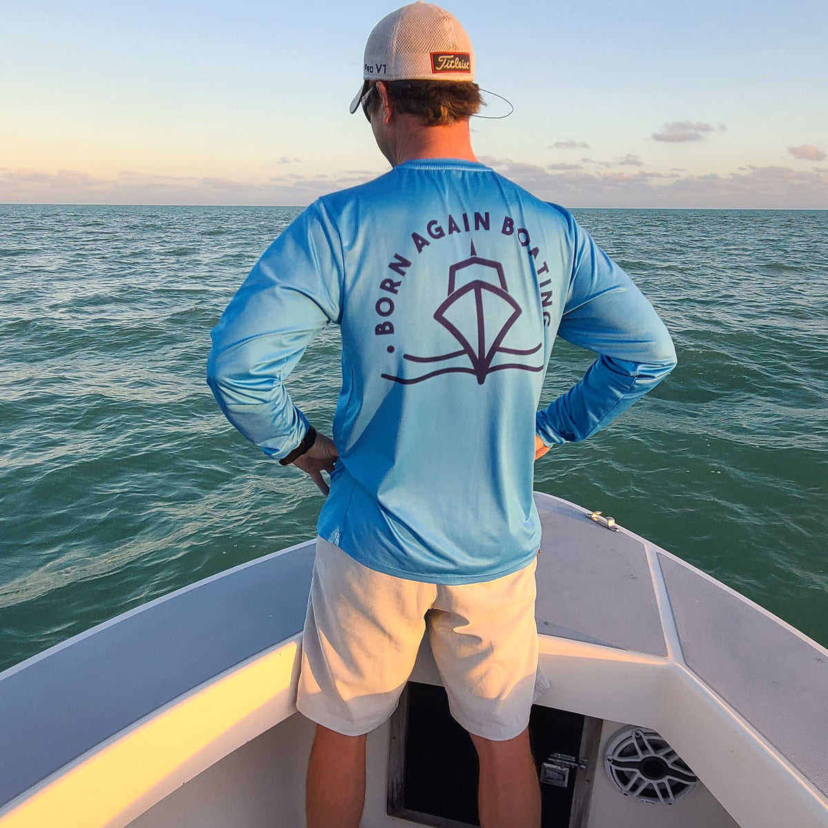 B.A.B American Fade Hooded Long Sleeve Fishing Shirt – BornAgainBoating