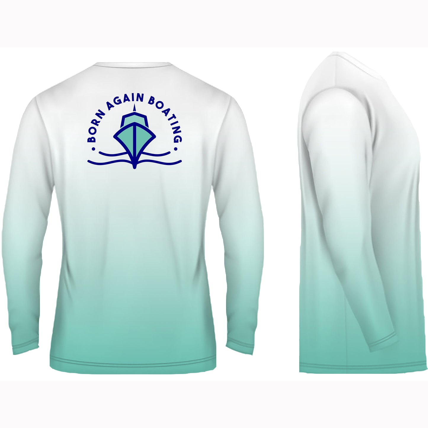 B.A.B Seafoam Fade Long Sleeve Fishing Shirt