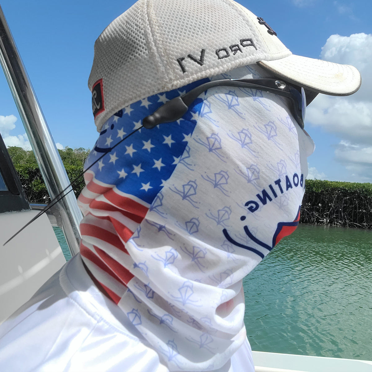 B.A.B American Fade Hooded Long Sleeve Fishing Shirt – BornAgainBoating
