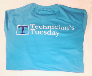 Technician's Tuesday Blue Long Sleeve Fishing Shirt