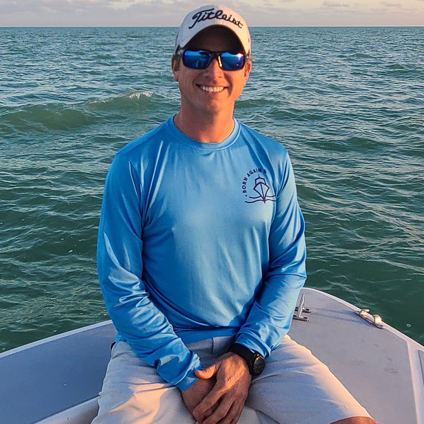 Technician's Tuesday Blue Long Sleeve Fishing Shirt