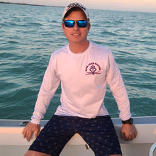 Load image into Gallery viewer, Technician&#39;s Tuesday Red White &amp; Blue Long Sleeve Fishing Shirt
