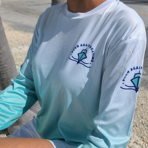 B.A.B Seafoam Fade Long Sleeve Fishing Shirt