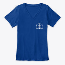 Load image into Gallery viewer, Born Again Boating Women&#39;s V-neck Tee
